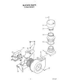 03 - Blower parts for Kitchenaid Dishwasher KUDP220T1 from AppliancePartsPros.com