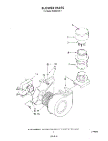03 - Blower parts for Kitchenaid Dishwasher KUDD210T1 from AppliancePartsPros.com