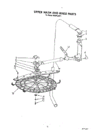 09 - Upper Wash And Rinse parts for Kitchenaid Dishwasher KUDP220T1 from AppliancePartsPros.com