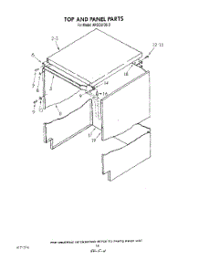 15 - Top And Panel parts for Kitchenaid Dishwasher KPDC610S3 from AppliancePartsPros.com