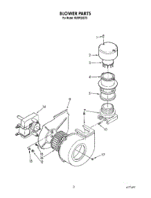 03 - Blower parts for Kitchenaid Dishwasher KUDP22GT3 from AppliancePartsPros.com