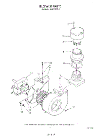 03 - Blower parts for Whirlpool Dishwasher 4KUDI220T2 from AppliancePartsPros.com