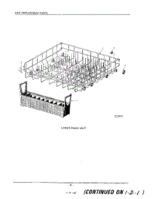 16 - Lower Rack parts for Kitchenaid Dishwasher KDI21B from AppliancePartsPros.com