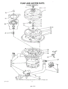 05 - Pump And Motor parts for Whirlpool Dishwasher 4KUDI220T2 from AppliancePartsPros.com