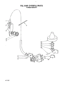 08 - Fill And Overfill parts for Kitchenaid Dishwasher KUDP220T0 from AppliancePartsPros.com