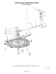 09 - Upper Wash And Rinse parts for Whirlpool Dishwasher 4KUDI220T2 from AppliancePartsPros.com