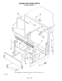 10 - Frame And Tank parts for Whirlpool Dishwasher 4KUDI220T2 from AppliancePartsPros.com
