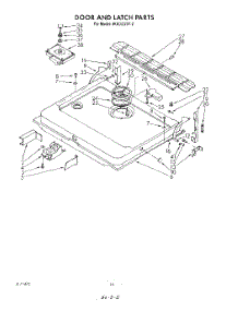 13 - Door And Latch parts for Whirlpool Dishwasher 4KUDI220T2 from AppliancePartsPros.com