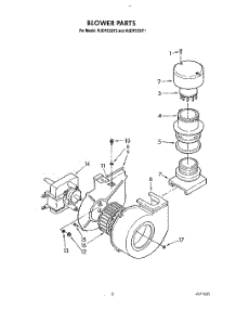 03 - Blower parts for Kitchenaid Dishwasher KUDP22GT1 from AppliancePartsPros.com