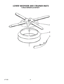 06 - Lower Washarm And Strainer parts for Kitchenaid Dishwasher KUDP22GT1 from AppliancePartsPros.com