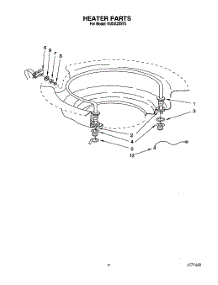 07 - Heater parts for Kitchenaid Dishwasher KUDA22ST5 from AppliancePartsPros.com