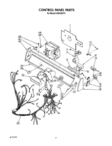04 - Control Panel, Lit / Optional parts for Kitchenaid Dishwasher KUDC220T5 from AppliancePartsPros.com