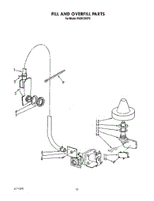 08 - Fill And Overfill parts for Kitchenaid Dishwasher KUDC220T5 from AppliancePartsPros.com