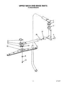 09 - Upper Wash And Rinse parts for Kitchenaid Dishwasher KUDC220T5 from AppliancePartsPros.com