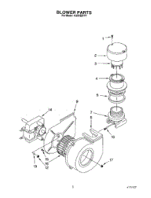 02 - Blower parts for Kitchenaid Dishwasher KUDH23HY1 from AppliancePartsPros.com
