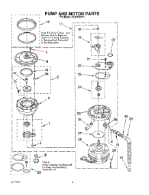 04 - Pump And Motor parts for Kitchenaid Dishwasher KUDH23HY1 from AppliancePartsPros.com