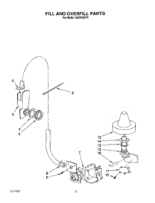 07 - Fill And Overfill parts for Kitchenaid Dishwasher KUDH23HY1 from AppliancePartsPros.com