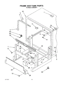 09 - Frame And Tank parts for Kitchenaid Dishwasher KUDH23HY1 from AppliancePartsPros.com