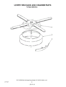 06 - Lower Wash Arm And Strainer parts for Kitchenaid Dishwasher KUDI21DS3 from AppliancePartsPros.com