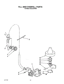 08 - Fill And Overfill parts for Kitchenaid Dishwasher KUDJ23HYWH0 from AppliancePartsPros.com