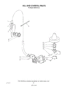 08 - Fill And Over Fill parts for Kitchenaid Dishwasher KUDS21CS2 from AppliancePartsPros.com