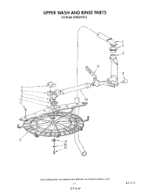 09 - Upper Wash And Rinse parts for Kitchenaid Dishwasher KUDS21CS2 from AppliancePartsPros.com