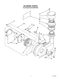 03 - Blower parts for Kitchenaid Dishwasher KUDA220TWH6 from AppliancePartsPros.com