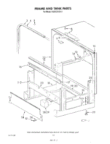 10 - Frame And Tank parts for Kitchenaid Dishwasher KUDC210S2 from AppliancePartsPros.com