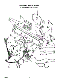 04 - Control Panel, Lit / Optional parts for Kitchenaid Dishwasher KUDB220T4 from AppliancePartsPros.com