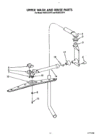 09 - Upper Wash And Rinse parts for Kitchenaid Dishwasher KUDC220T4 from AppliancePartsPros.com