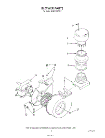 03 - Blower parts for Whirlpool Dishwasher 4KUDC220T2 from AppliancePartsPros.com