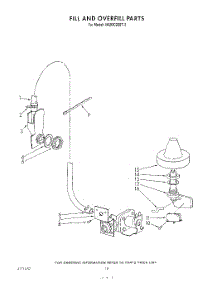 08 - Fill And Overfill parts for Whirlpool Dishwasher 4KUDC220T2 from AppliancePartsPros.com