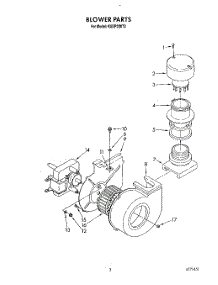 03 - Blower parts for Kitchenaid Dishwasher KUDP220T2 from AppliancePartsPros.com