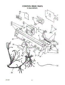 04 - Control Panel, Lit / Optional parts for Kitchenaid Dishwasher KUDP220T2 from AppliancePartsPros.com