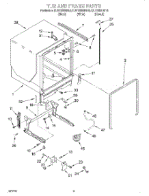 08 - Tub And Frame parts for Kitchenaid Dishwasher KUDY25SHBL0 from AppliancePartsPros.com