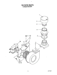 03 - Blower parts for Kitchenaid Dishwasher KUDC220T0 from AppliancePartsPros.com