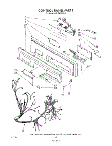 04 - Control Panel , Literature And Optional parts for Whirlpool Dishwasher 4KUDA22ST0 from AppliancePartsPros.com