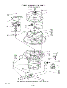 05 - Pump And Motor parts for Whirlpool Dishwasher 4KUDA22ST0 from AppliancePartsPros.com