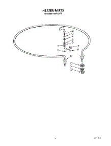 07 - Heater parts for Kitchenaid Dishwasher KUDP220T5 from AppliancePartsPros.com