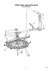 09 - Upper Wash And Rinse parts for Kitchenaid Dishwasher KUDP220T5 from AppliancePartsPros.com