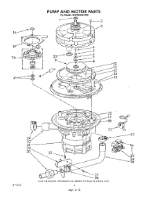 05 - Pump And Motor parts for Whirlpool Dishwasher 4KUDA220TW3 from AppliancePartsPros.com