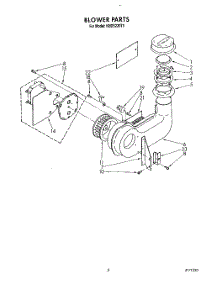 03 - Blower parts for Kitchenaid Dishwasher KUDS220T0 from AppliancePartsPros.com