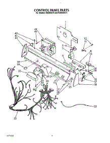 04 - Control Panel, Lit / Optional parts for Kitchenaid Dishwasher KUDI22GT1 from AppliancePartsPros.com