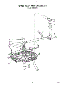 09 - Upper Wash And Rinse parts for Kitchenaid Dishwasher KUDS220T0 from AppliancePartsPros.com