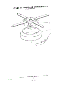 06 - Lower Wash Arm And Strainer parts for Kitchenaid Dishwasher KUDS21SS2 from AppliancePartsPros.com