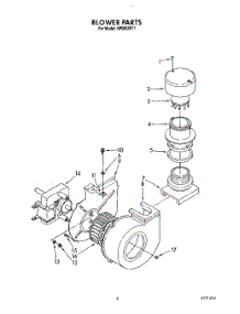 03 - Blower parts for Kitchenaid Dishwasher KPDI620T1 from AppliancePartsPros.com