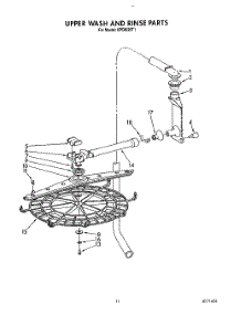 09 - Upper Wash And Rinse parts for Kitchenaid Dishwasher KPDI620T1 from AppliancePartsPros.com