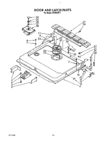 13 - Door And Latch parts for Kitchenaid Dishwasher KPDI620T1 from AppliancePartsPros.com