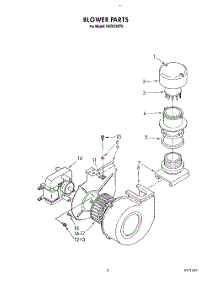 03 - Blower parts for Kitchenaid Dishwasher KUDI220T0 from AppliancePartsPros.com