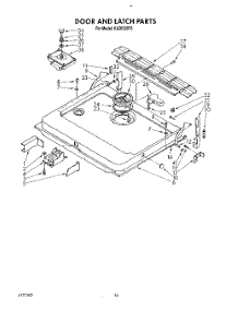 13 - Door And Latch parts for Kitchenaid Dishwasher KUDI220T0 from AppliancePartsPros.com